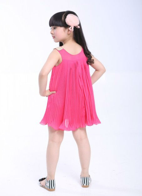 rok merah pink anak perempuan lucu